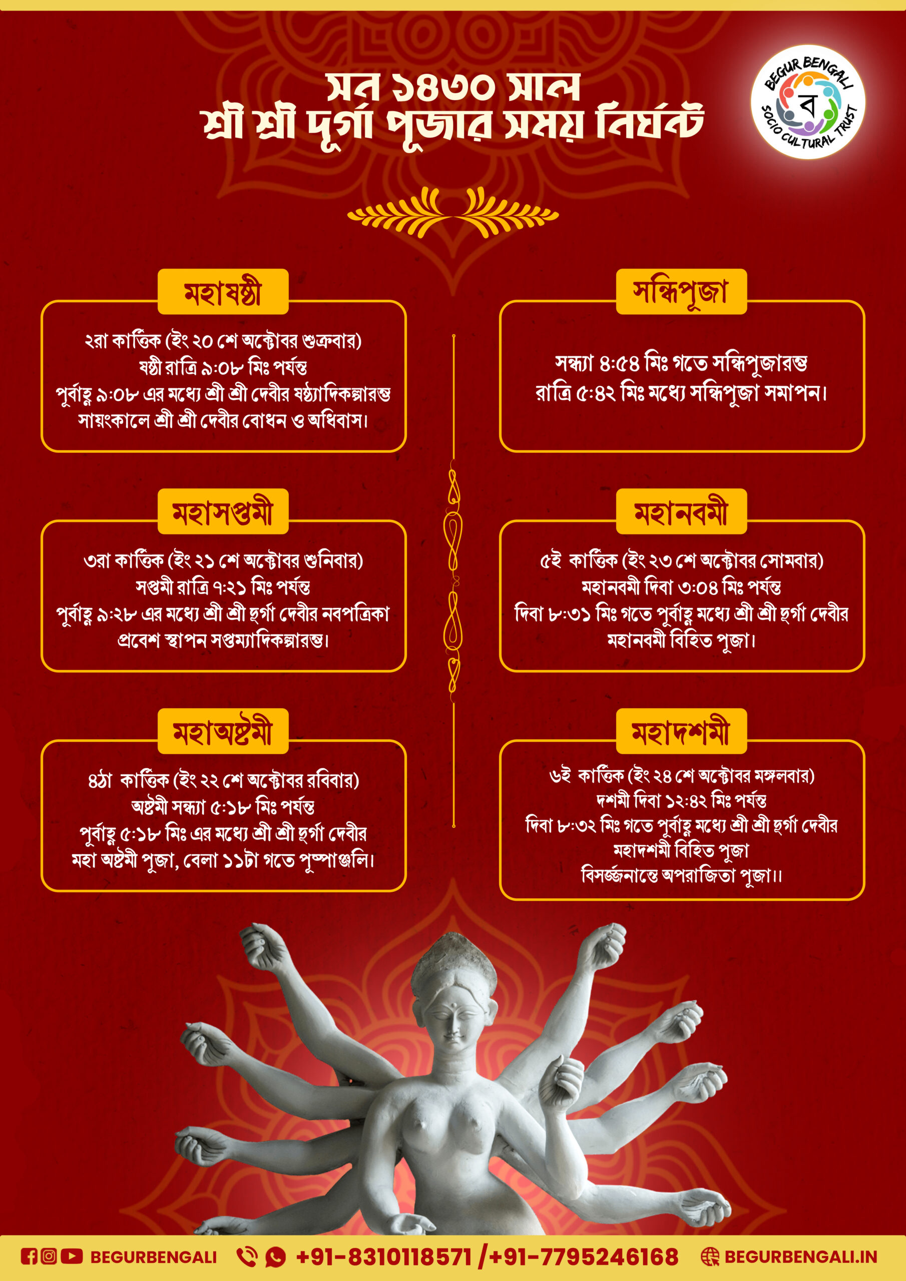 Puja schedules